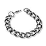 Wide Stainless Steel Curb Bracelet