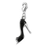 Black CZ Shoe Charm