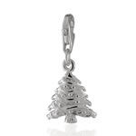 Silver Christmas Tree Charm