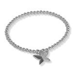 Childs Butterfly Bead Bracelet
