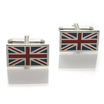 Union Flag Silver Cufflinks