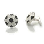 Silver Football Cufflinks
