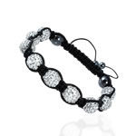 Crystal and Hematite Adjustable Bracelet