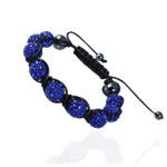 Blue Crystal and Hematite Bracelet