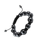 Hematite Adjustable Mens Bracelet