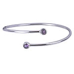Amethyst Torque Bangle