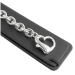 Heavy Large Heart Clasp Bracelet