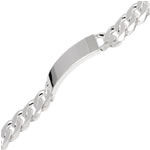 Heavy Mens Silver ID Bracelet