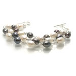 Freshwater Pearl Triple Row Bracelet