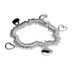 Heavy Sweetie Charm Bracelet with T-Bar