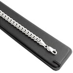 Solid Sterling Silver Curb Bracelet