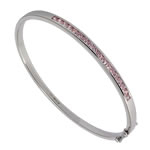 Pink Cubic Zirconia Channel Set Bangle