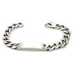 Gun Metal Finish Identity Bracelet