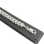 Heavy Chunky Silver Curb Bracelet