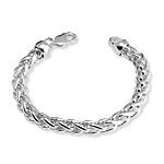 Heavy Braided Curb Bracelet