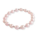Pink Freshwater Pearl Stretch Bracelet