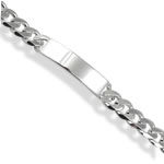 Mens Silver ID Bracelet