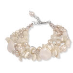 Triple Row Mother of Pearl Bracelet