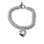 Heavyweight Sweetie T-Bar Heart Bracelet
