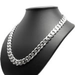 Heavy Solid Sterling Silver Curb Chain