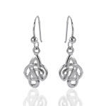 Celtic Knot Drop Earrings