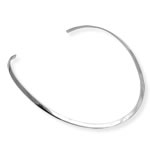 Solid Silver Torc Collar
