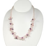 Rose Quartz and Amethyst Necklace
