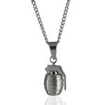 Stainless Steel Hand Grenade Pendant