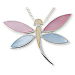 Mother of Pearl Dragonfly Pendant