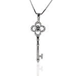 Large Silver Key Pendant