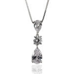 Triple Drop CZ Pendant