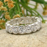 Full Eternity Cubic Zirconia Ring