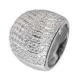 Large Channel Set Dome Ring