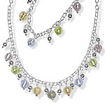 Murano Glass Bead Necklace and Bracelet Set