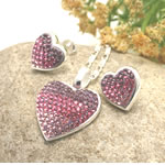 Crystal Heart Cascade Collection