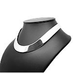 Heavy Plain Silver Torque Collar