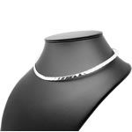 Hammered Finish Silver Torque Collar