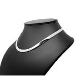 Polished Silver Torque Collar