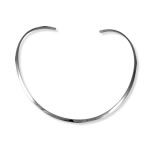 Solid Silver Torc Collar