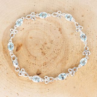 Blue Topaz Celtic Bracelet