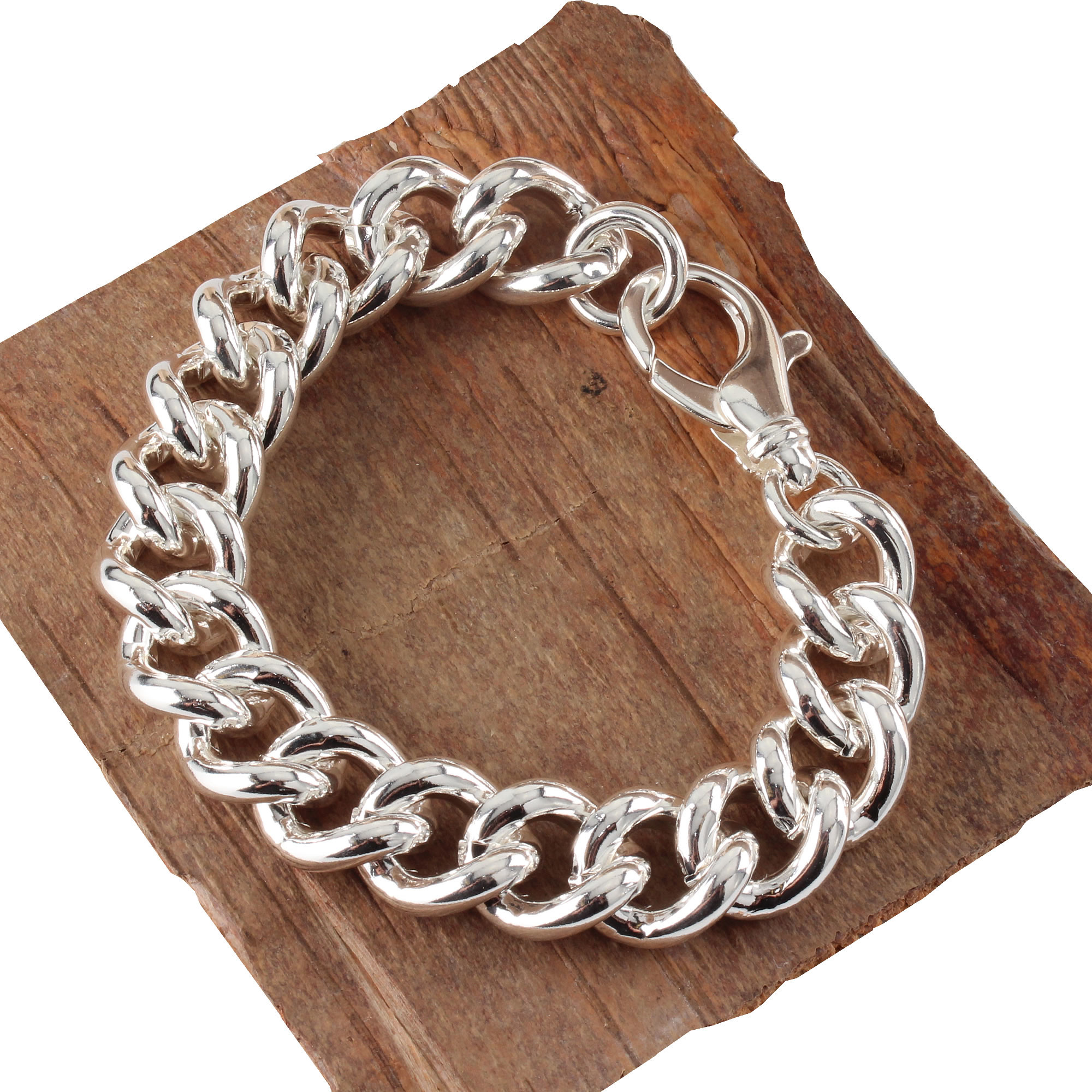 Heavy Handmade Curb Bracelet