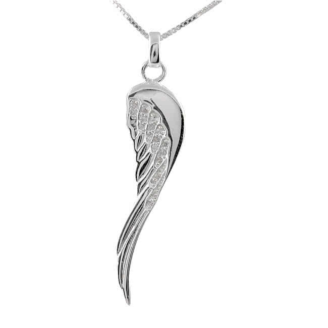 Double CZ Silver Cross