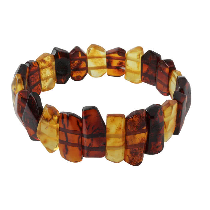 Honey and Cognac Amber Waves Bracelet