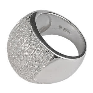 Pink Ice Triple Band Full Eternity Ring