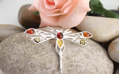 Amber Brooches