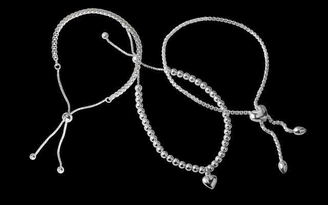 Silver Slider Bracelets