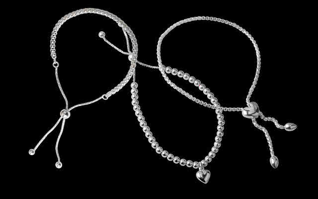 Sterling Silver Slider Bracelets