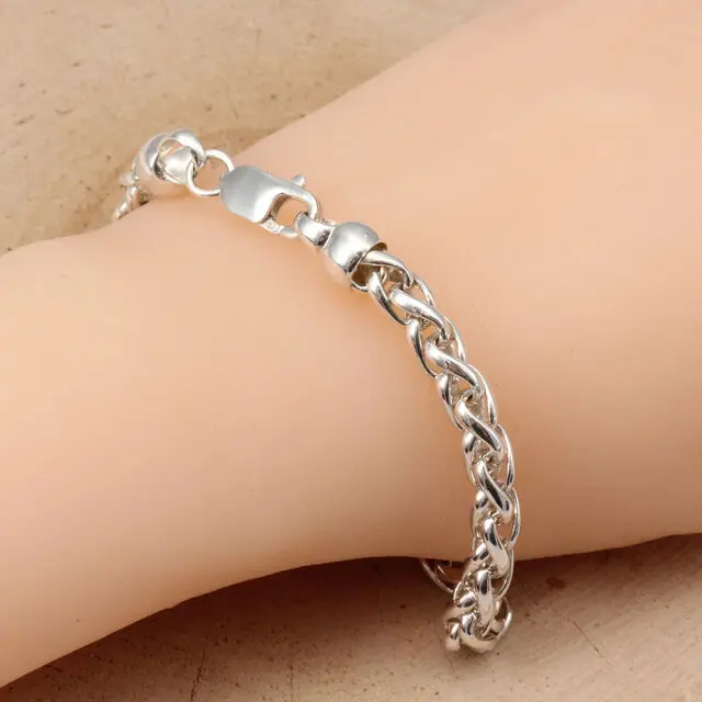Men's 6mm 925 Sterling Silver Bracelet