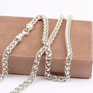6mm 925 Sterling Silver Braided Curb Chain