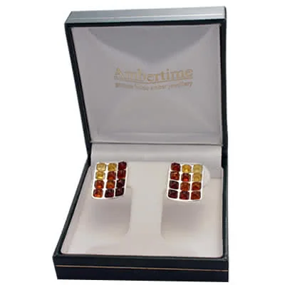 Twelve pieces of hand selected amber to create the graduated design